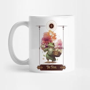 "The Fool" Frog Tarot Card Mug